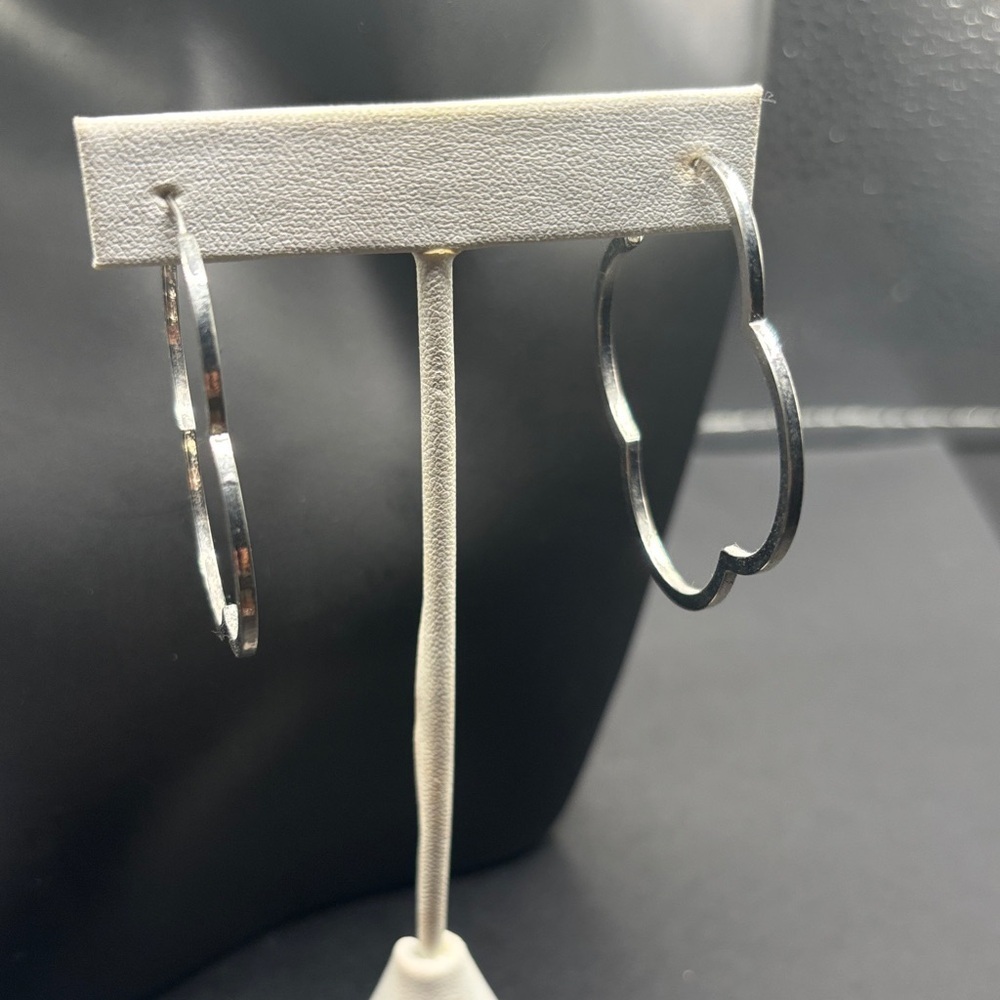 Elegant Silver Hoop Earrings